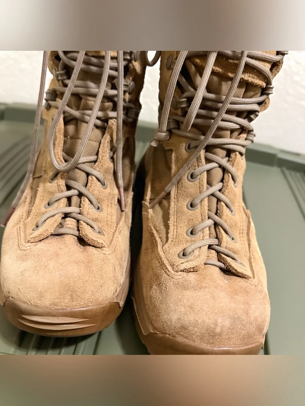 Danner Reckoning 8 Coyote Hot EGA Military Combat Boots Suede Men 7 EE Wide 5322